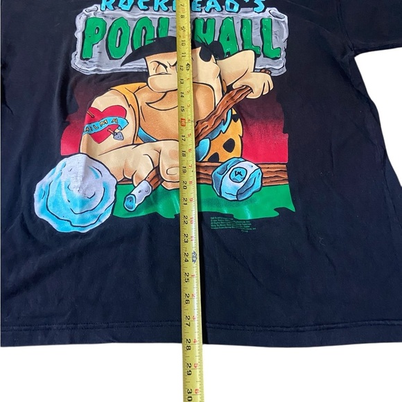 Vintage 1994 Flintstones T-Shirt Barney Rubble Rockhead’s Pool Hall Novel T XL - Picture 3 of 7